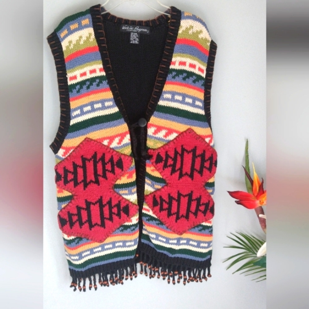 Work in Progress by Gladys Bagley Boho Vest